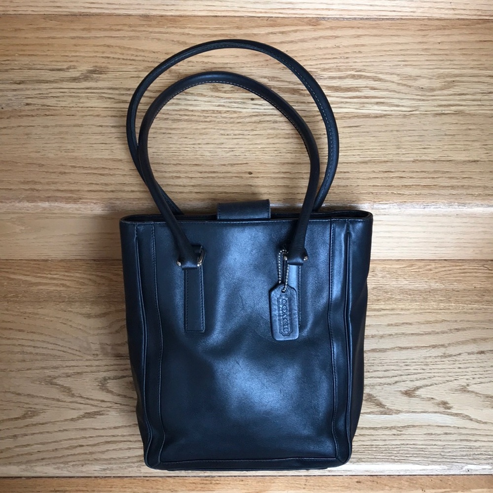 VINTAGE COACH leather shoulder bag - Picture 2 of 13